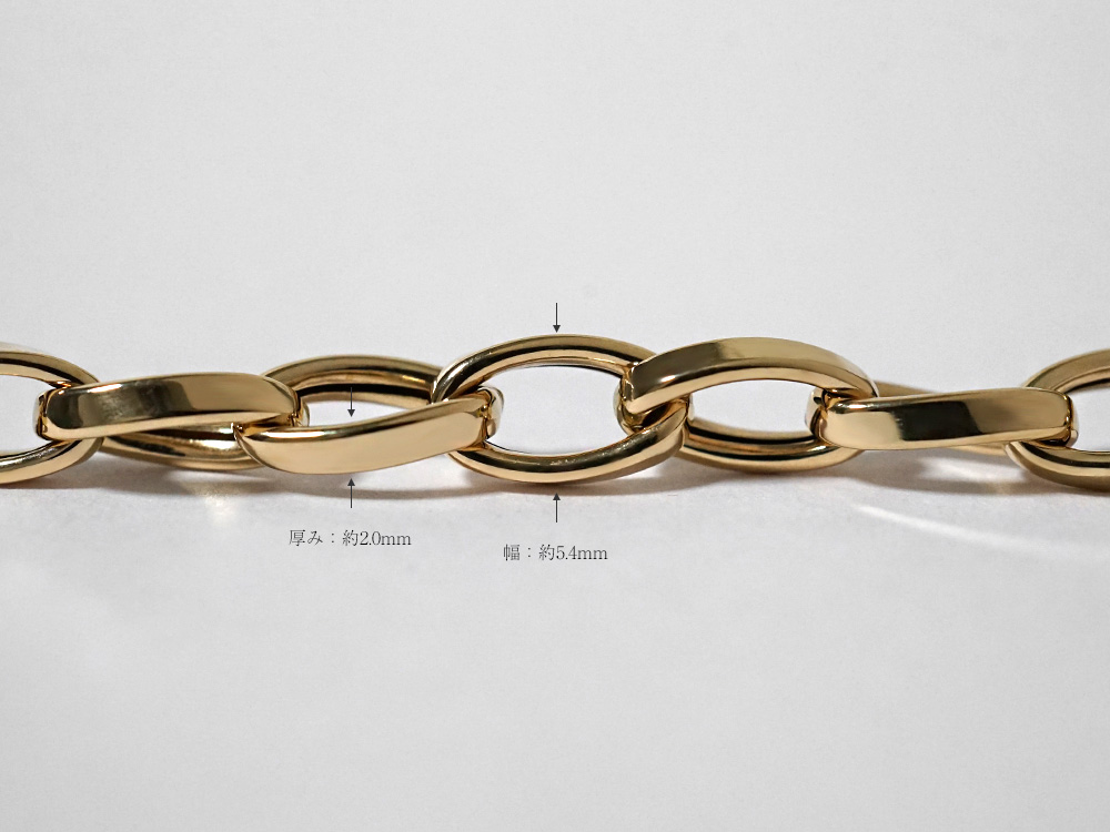 K18 トルシオーネ ネックレスチェーン 5.4mm rpu102421の画像
