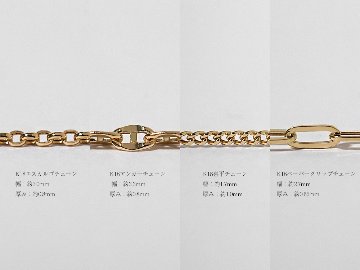 K18 クアドレクス ネックレスチェーン rpu102621の画像