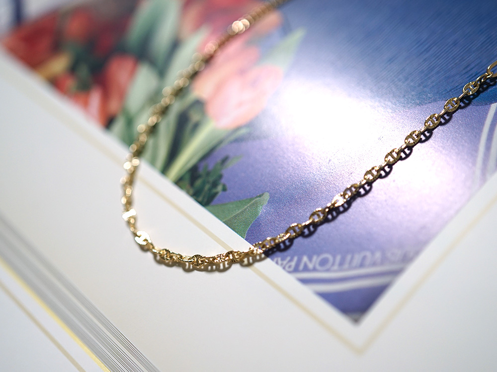K18 トリプレクス ネックレスチェーン rpu102721の画像