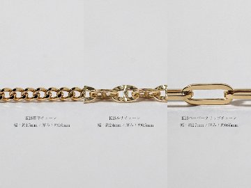 K18 トリプレクス ネックレスチェーン rpu102721の画像