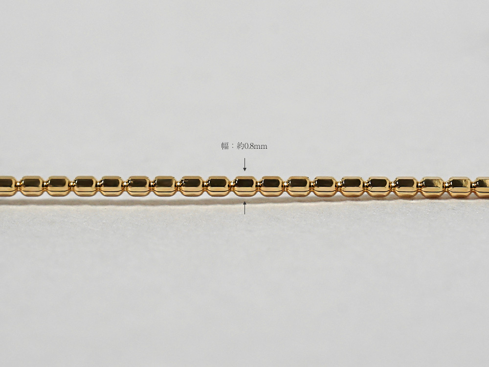 K18 ワイヤーオメガ ネックレス rpj4258a21の画像