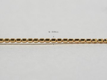 K18 ワイヤーオメガ ネックレス rpj4258a21の画像