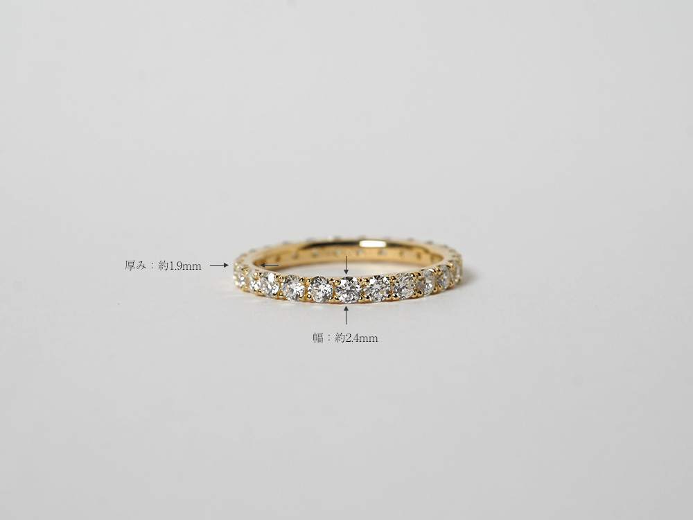 K18 フィティス フルエタニティリング 1.0ct up rpa3349222の画像