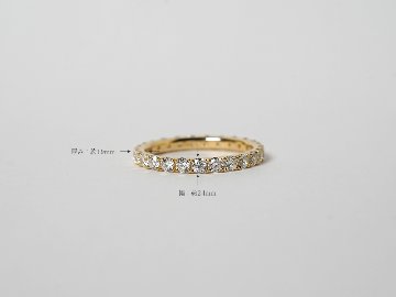 K18 フィティス フルエタニティリング 1.0ct up rpa3349222の画像