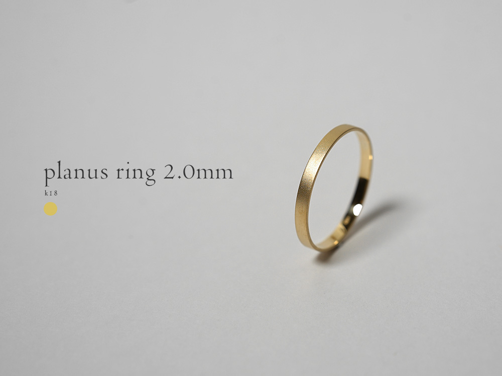 K18 プラヌス リング 2.0mm rpaprg5422の画像