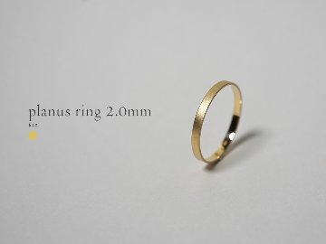 K18 プラヌス リング 2.0mm rpaprg5422の画像