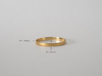 K18 プラヌス リング 2.0mm rpaprg5422の画像