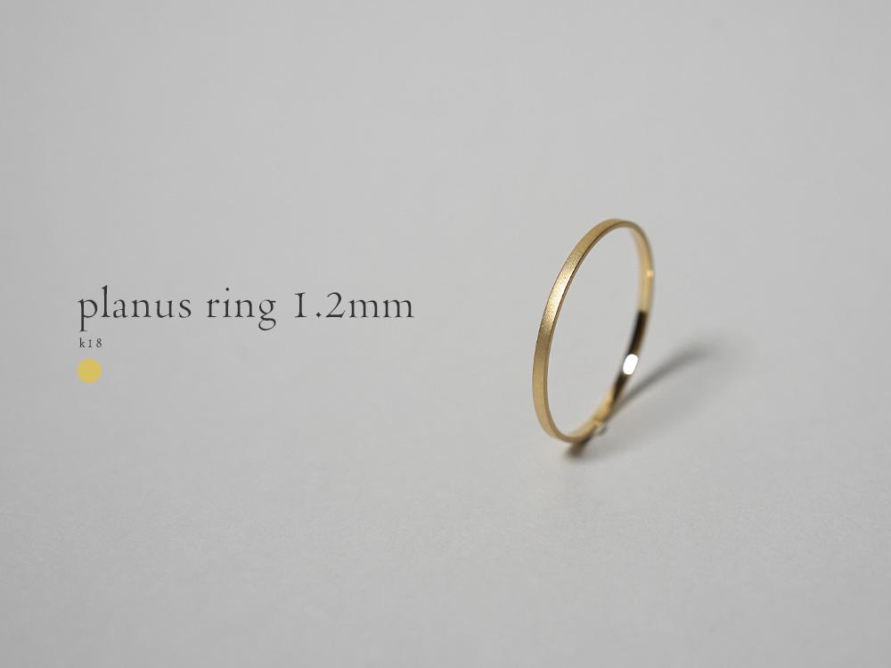 K18 プラヌス リング 1.2mm rpaprg5522の画像