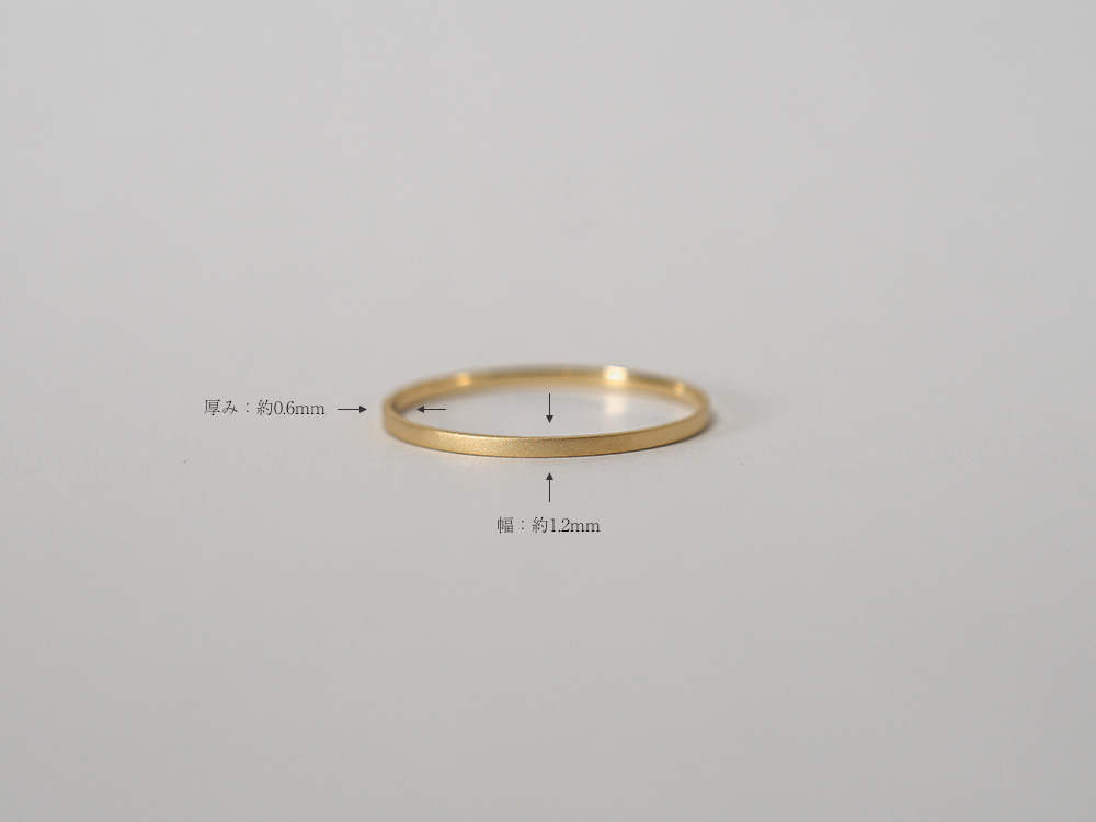 K18 プラヌス リング 1.2mm rpaprg5522の画像