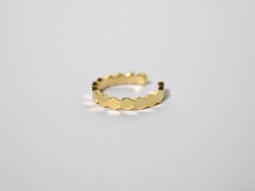 【片耳販売】 K18 ハニカム イヤーカフ rph43711423の画像