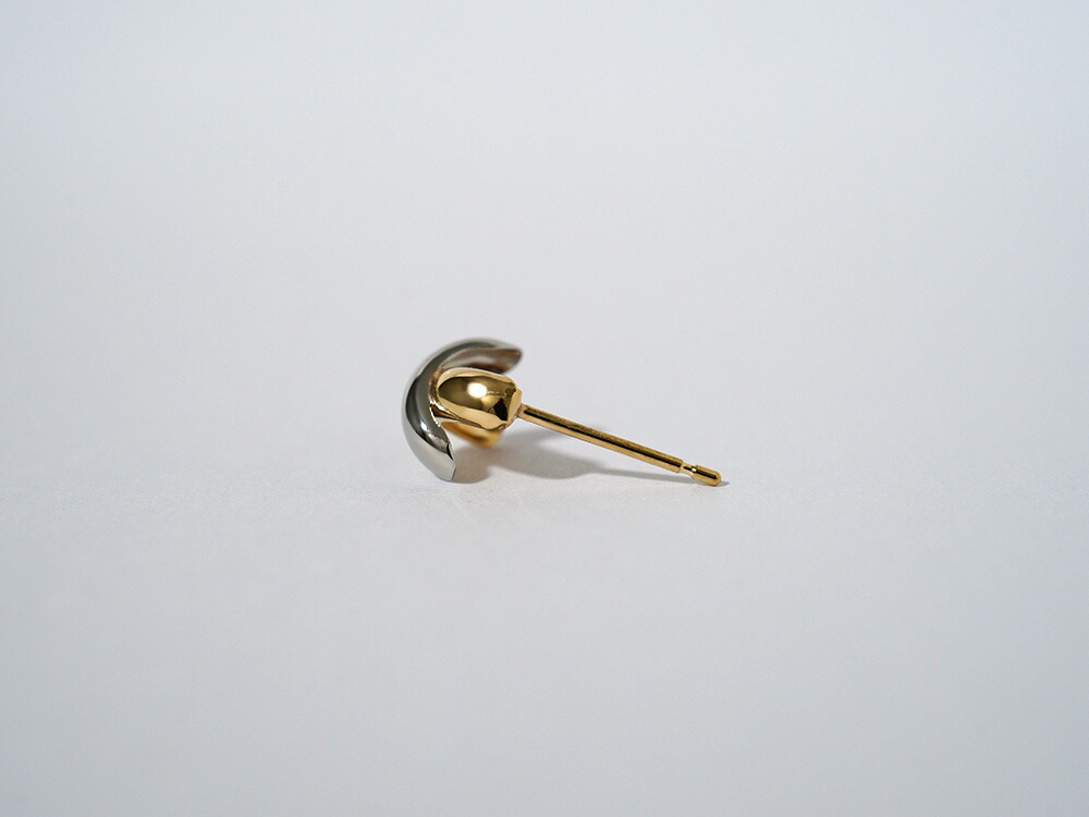 K18/Pt クロッシング コンビ ピアス rph43701923の画像