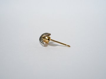 K18/Pt クロッシング コンビ ピアス rph43701923の画像