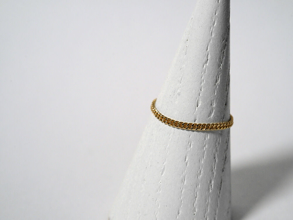 K18 喜平 チェーン リング 1.4mm rpaub6322の画像