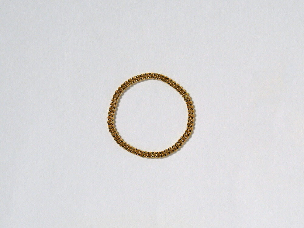 K18 喜平 チェーン リング 1.4mm rpaub6322の画像