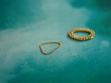 K18 喜平 チェーン リング 1.4mm rpaub6322の画像