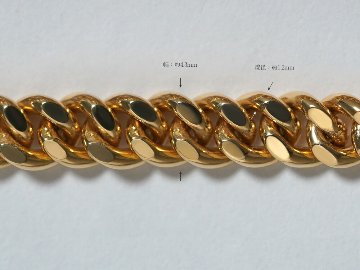K18 喜平 チェーンリング 4.3mm rpaub6222の画像