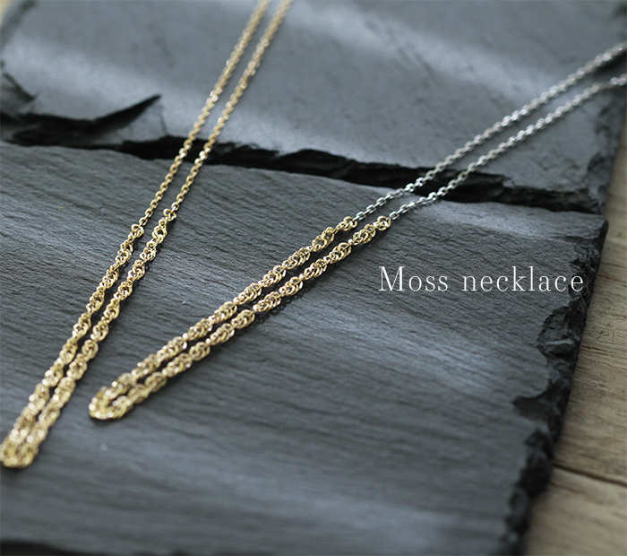 K18 モス チェーン ネックレス rpu102521の画像