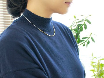 K18 モス チェーン ネックレス rpu102521の画像