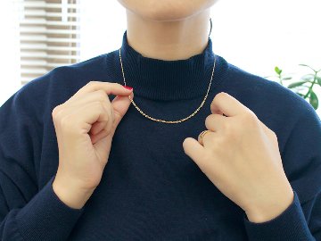 K18 モス チェーン ネックレス rpu102521の画像