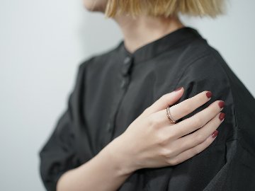 Pt/K18 ダイヤモンド 2Line リング rpa1925622の画像