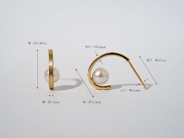 K18 ロス パール ピアス rph43705923の画像