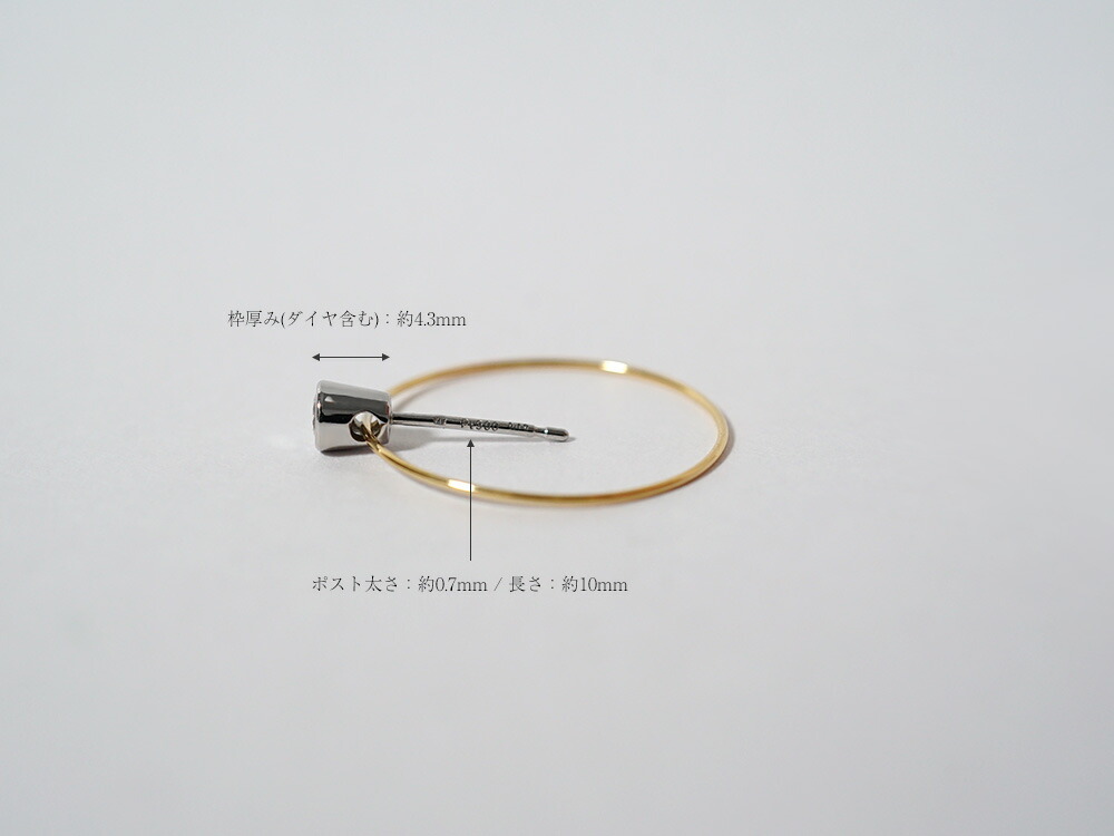 K18/Pt ルシオラ ダイヤモンド ピアス 0.2ct rph43142423の画像