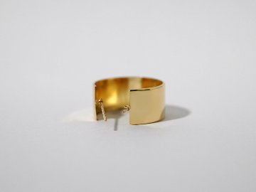 K18 フラッター フープピアス 20mm rpakr216823の画像