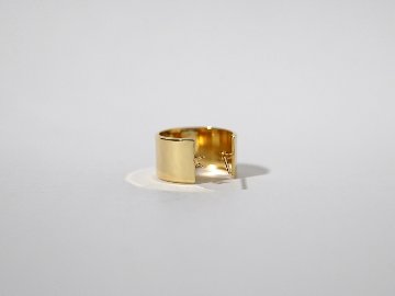 K18 フラッター フープピアス 15mm rpakr216123の画像