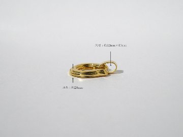 K18 ホースシュー ペンダントトップ rpayp244321の画像