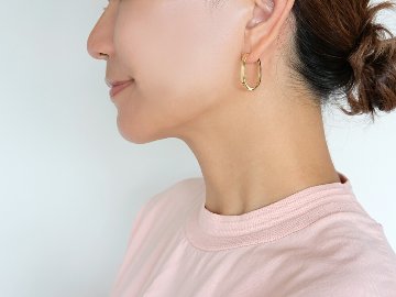 K18 アノルス ラージ フープピアス rpakr215823の画像