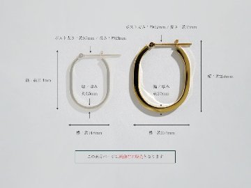 K18 アノルス ラージ フープピアス rpakr215823の画像