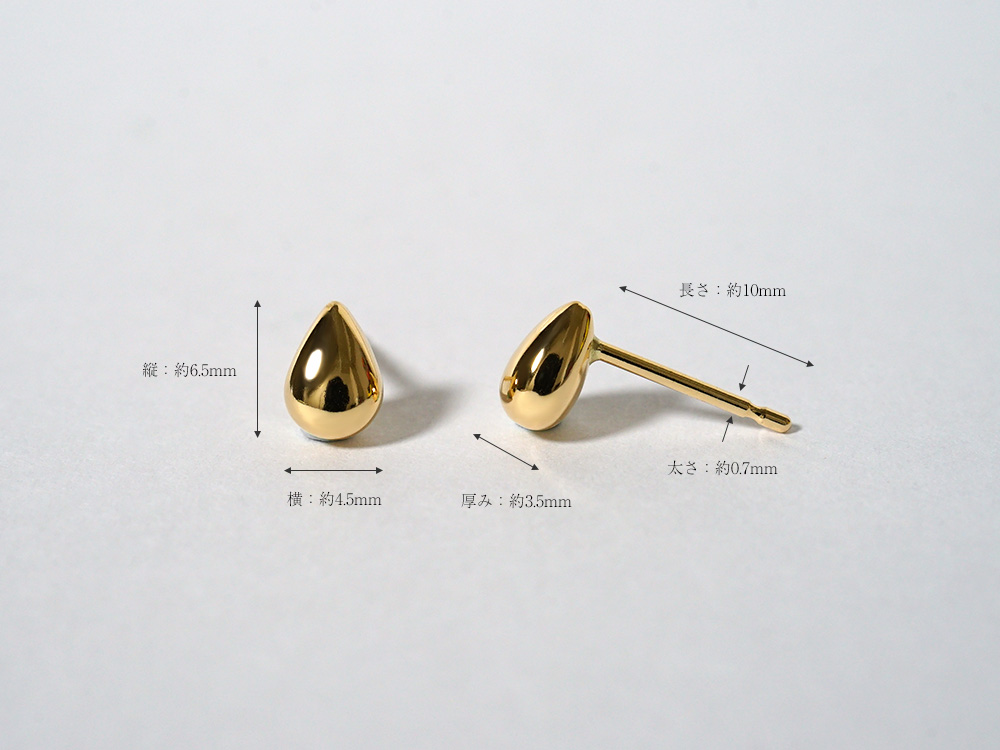 K18 露 ピアス rpaub7923の画像