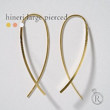 K18 Hineri ラージ ピアス rpa18754223の画像
