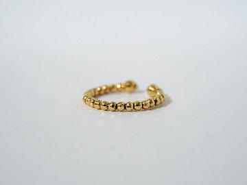 【片耳販売】 K18 ミラーボール イヤーカフ & リング rph55230123の画像