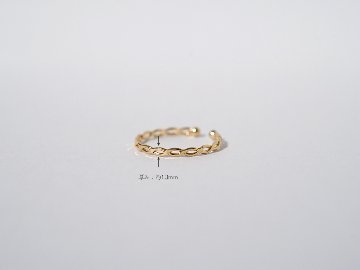 【片耳販売】 K18 ツイスト イヤーカフ rph55573023の画像