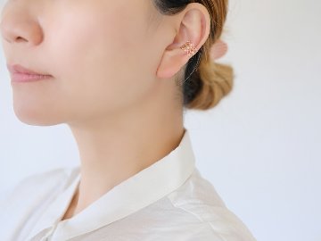【片耳販売】 K18 メッシュ イヤーカフ rph55977923の画像