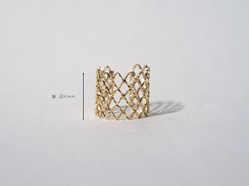 【片耳販売】 K18 メッシュ イヤーカフ rph55977923の画像