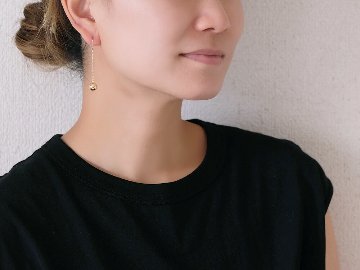 K18 ボール フック ピアス 8mm rpaub9923の画像