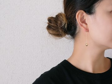 K18 ボール フック ピアス 8mm rpaub9923の画像