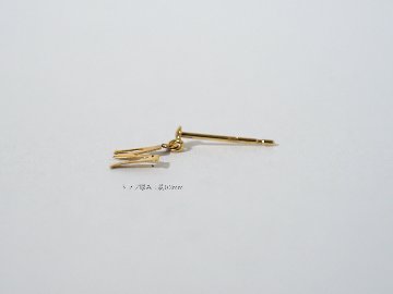 K18 イニシャル スタッド ピアス rph43706223の画像