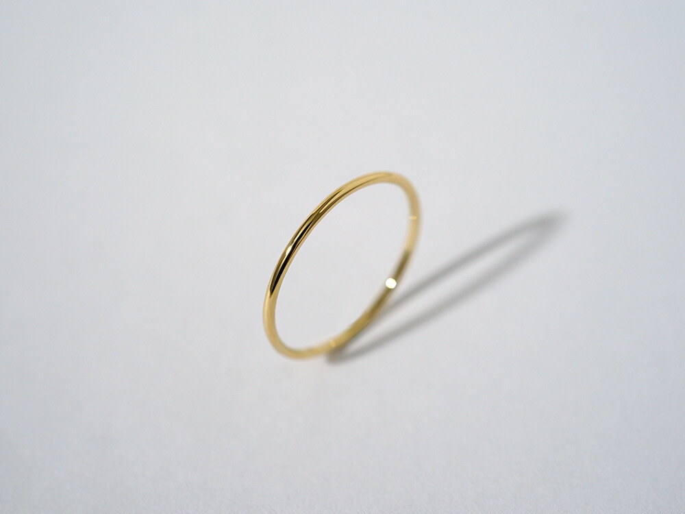 K18 シン リング 1.0mm rpaub1022の画像