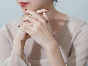 新品同様　RAPA K18 コルダ ピンキー リング 際立つ網目模様　5号 新品同様 RAPA K18 コルダ ピンキー リング 際立つ網目模様 5号