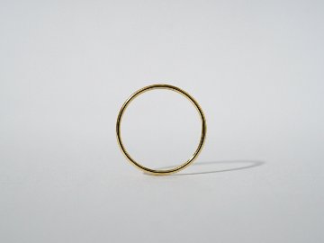 K18 シン リング 1.0mm rpaub1022の画像