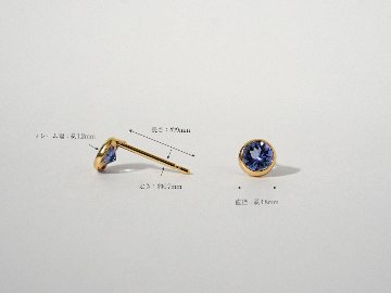 K18 ドリーミー ラウンド ピアス rph43704523の画像