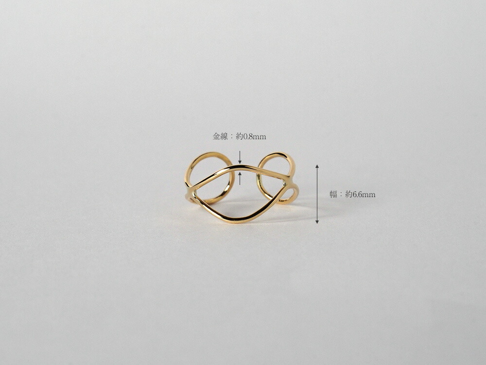 【片耳販売】 K18 アミメ イヤーカフ rph55958123の画像
