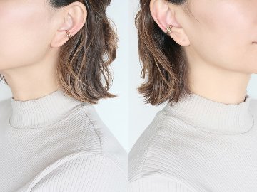 【片耳販売】 K18/Pt トリニティ イヤーカフ rph55681023の画像