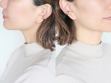 【片耳販売】 K18/Pt トリニティ イヤーカフ rph55681023の画像