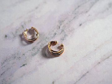 【片耳販売】 K18/Pt トリニティ イヤーカフ rph55681023の画像