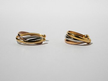 【片耳販売】 K18/Pt トリニティ イヤーカフ rph55681023の画像