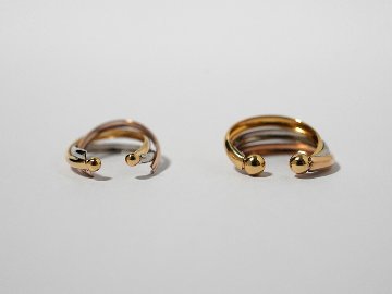 【片耳販売】 K18/Pt トリニティ イヤーカフ rph55681023の画像